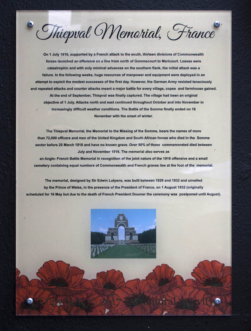 X04175 2017-05-28 Willowfield Thiepval+